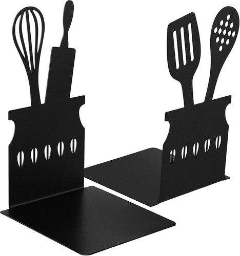 Cookbook bookends spoon - cookbook,