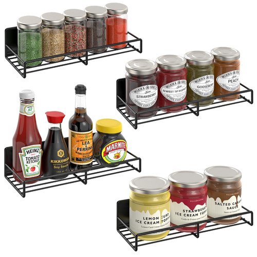 Piece magnetic spice rack - 4,