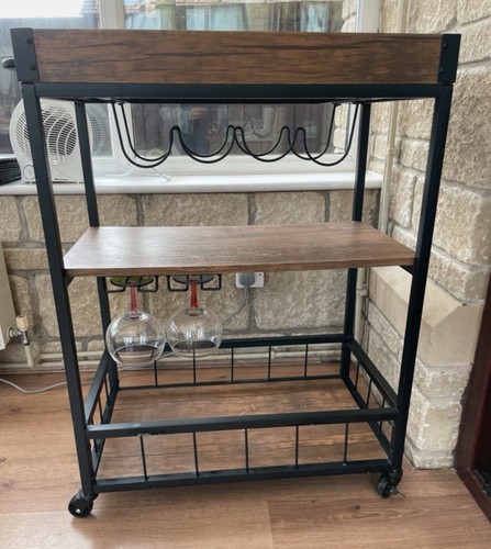 Industrial look drinks trolley - industrial,