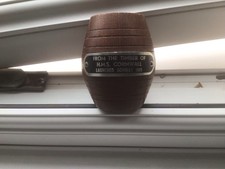 ORIGINAL MADE FROM  TEAK OF HMS CORNWALL ROYAL NAVY SOVENIR WOOD LAUNCHED 1815