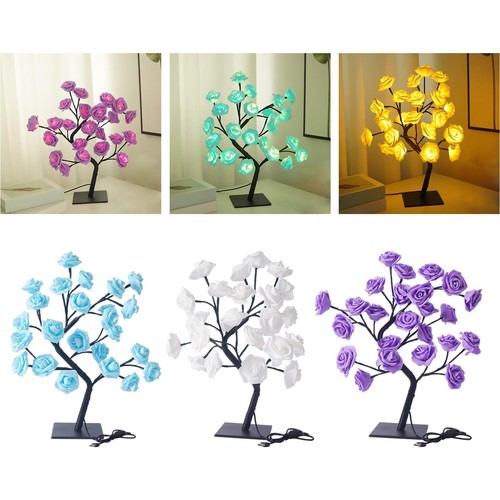 Led rose flower tree - led,