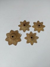 4 Vintage French Reclaimed Door Knob Plates