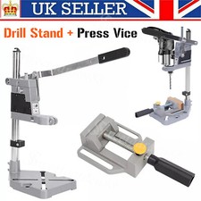 Adjustable Hand Drill Press Bench Stand Workbench Pillar Clamp Drilling Collet