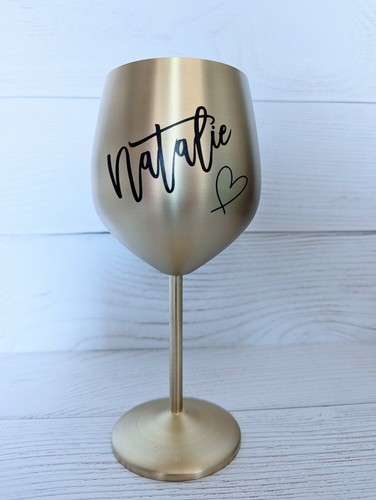 Matt gold personalised - gold,