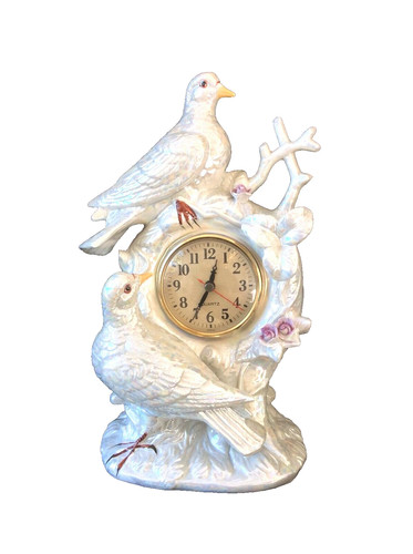 Eleco white ceramic clock - white,