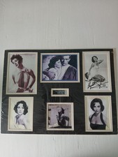 Elizabeth Taylor Signed Mounted Piece