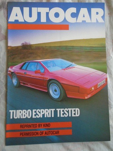Lotus esprit turbo autocar - esprit,