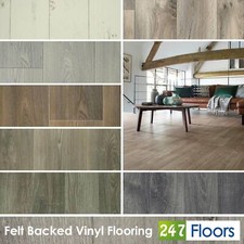 Textile Vinyl Flooring Feltback Heavy Duty Non Slip Cushion Lino Kitchen 2 3 4m
