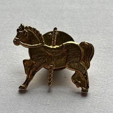 Fairground Horse Metal Badge. 