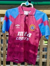 Aston Villa 1991 Umbro Home Shirt Boys S Original Vintage 90s See Description!