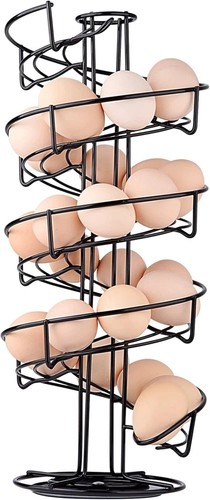 Spiral egg holder - storage, for