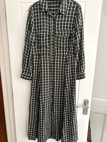 Zara green white check plaid - check,