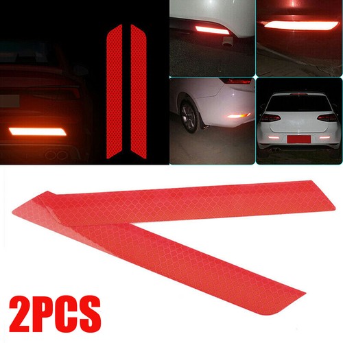 2pcs red reflector decal - 2pcs,