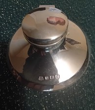 Silver Capstan Inkwell Circa