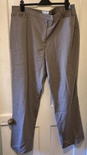 Brax Rafaela Trousers Comfort  Plus UK 26R EU 52 Taupe Poly/Wool/Elastane A99