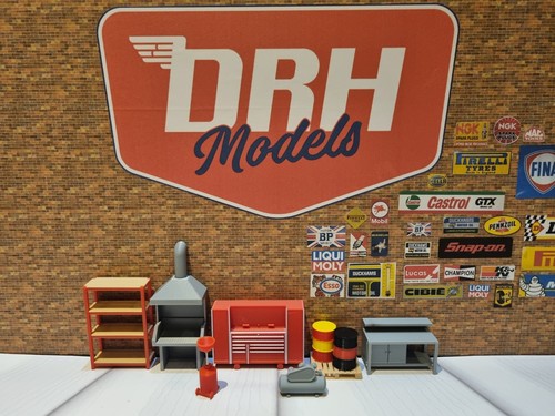 Garage scene accessories for - d,
