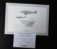 Bodenplatte Breakout  by Nicholas Trudgian mint Luftwaffe signed FW190 v ltd edn