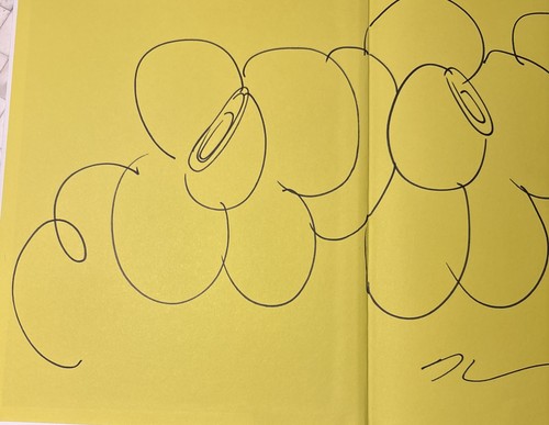 Signed and dated flower doodle - and,