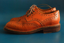 HOGGS SHOES BROGUES MENS UNISEX BROWN CALF LEATHER DERBY GOODYEAR WELT VGC UK 6