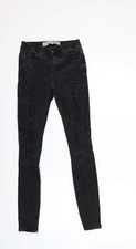 Denim & Co. Womens Black Cotton Blend Skinny Jeans Size 6 L28