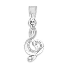 925 Sterling Silver G Clef