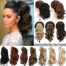 Real Curly Claw Ponytail