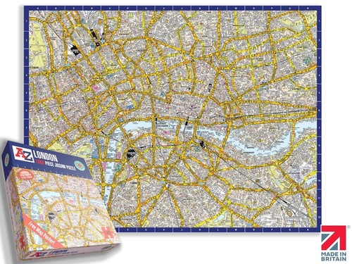 Great britain map of - a-z,