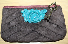 Nica  Zip Purse Wallet. Brown