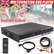 Multi Region Free 1080p VCD CD DVD Player with Karaoke, Remote & HDMI/AV Cable