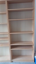 "Ikea" Billy Bookcases, Beech Effect, 80 x 28 x 202cm (x2)
