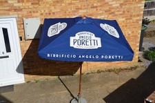 Angelo Poretti 2x2m Square Beer Garden Parasol Pub Umbrella Brand New In Box