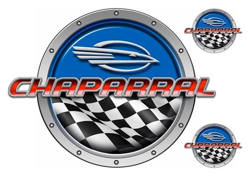 Chaparral boat round stickers - chaparral,