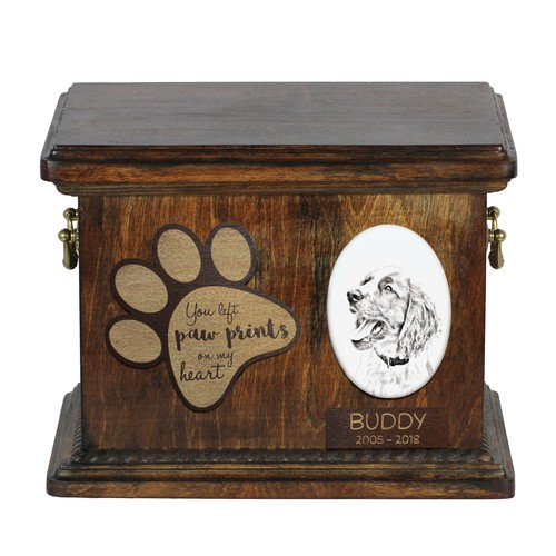 English springer spaniel urn - english,
