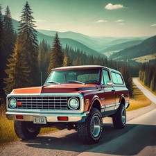 1972 K5 Blazer highway | AI