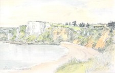 D5757 UK Art Seaton Devon by