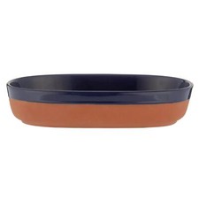 Typhoon World Foods Navy Terracotta Serve Bowl - Oval Dish