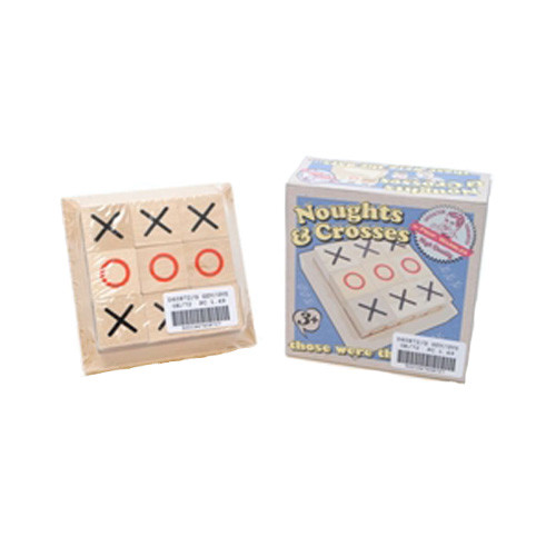 Retro wooden noughts - &, crosses
