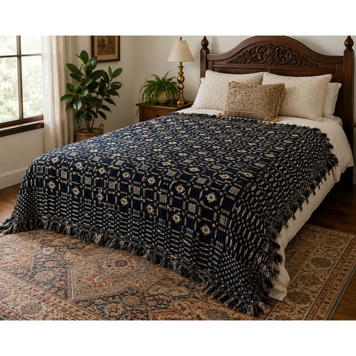 Antique american jacquard - antique,