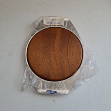 Vintage Bramah Stainless Steel & New Zealand  Teak Wood Cheese Board Server