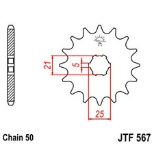 17 TOOTH SPROCKET STEP 530