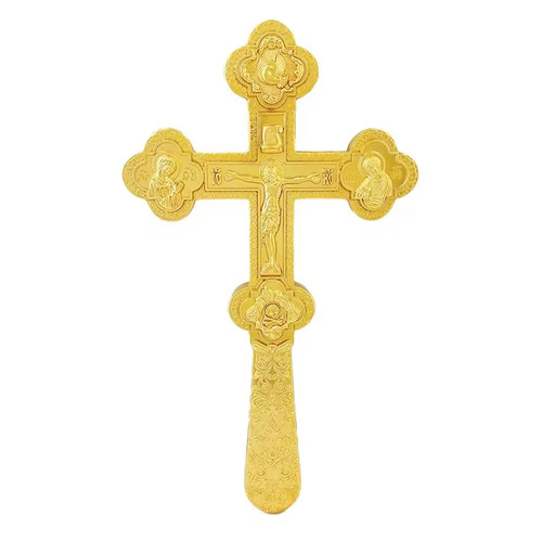 Orthodox blessing cross gold - blessing,
