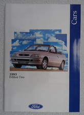 FORD BROCHURE 1993: MONDEO, FIESTA, XR2i, XR3i, ESCORT, CAB, SCORPIO COSWORTH,