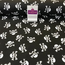 Halloween Skull & Bone printed