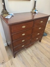 Francesco Molon Mahogany Twin Door Cabinet + Mini Bar Fridge. Made in Italy