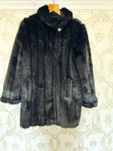 Dennis basso black faux fur - dennis,