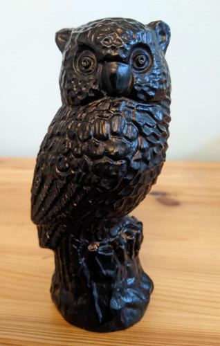 Vintage coal owl ornament - vintage,