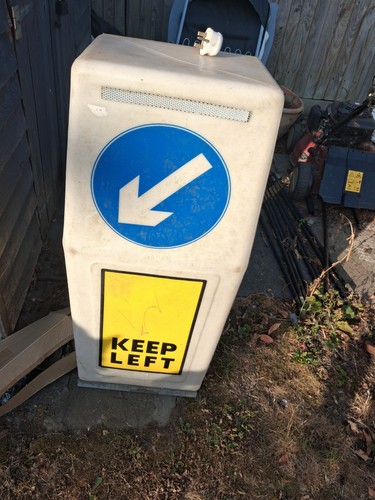 Keep left road signal bollard - road,