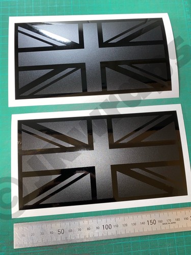 Union jack stickers - (x2),