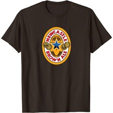 NEW CASTLE BROWN ALE NEW T-SHIRT sizes S M L XL XXL colours Black, Brown