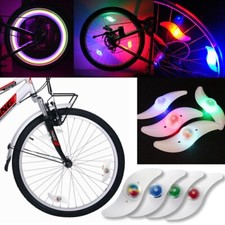 2 X Colour Bike Lights Bicycle Cycling Wheel Spoke Wire Tyre Bright LED Flashing